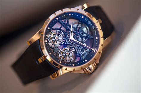 roger dubuis double tourbillon excalibur skeleton watch replica|roger dubuis excalibur review.